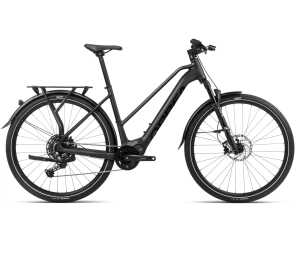 2024 Orbea KEMEN MID 30 Trekking Urban E-Bikes - Large, Metallic Night Black (Matte-Gloss)
