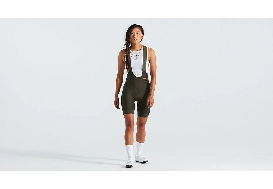 2024 SPECIALIZED PRIME BIB SHORT WOMENS BIB SHORT - X-LARGE, DARK MOSS GREEN