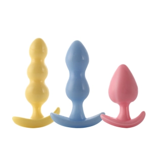 3 PCS Set Soft Silicone Anal Plug