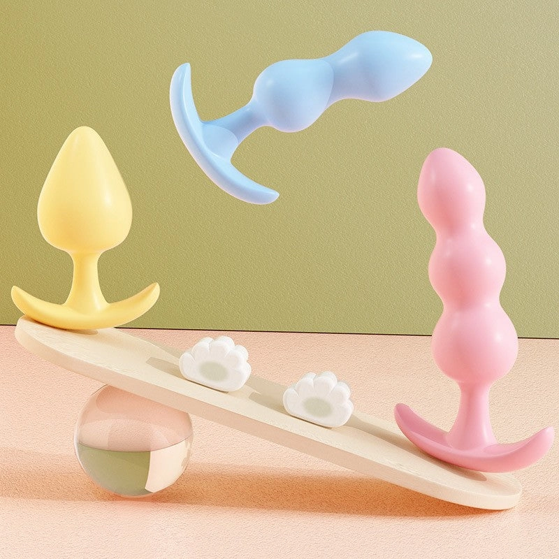 3 PCS Set Soft Silicone Anal Plug