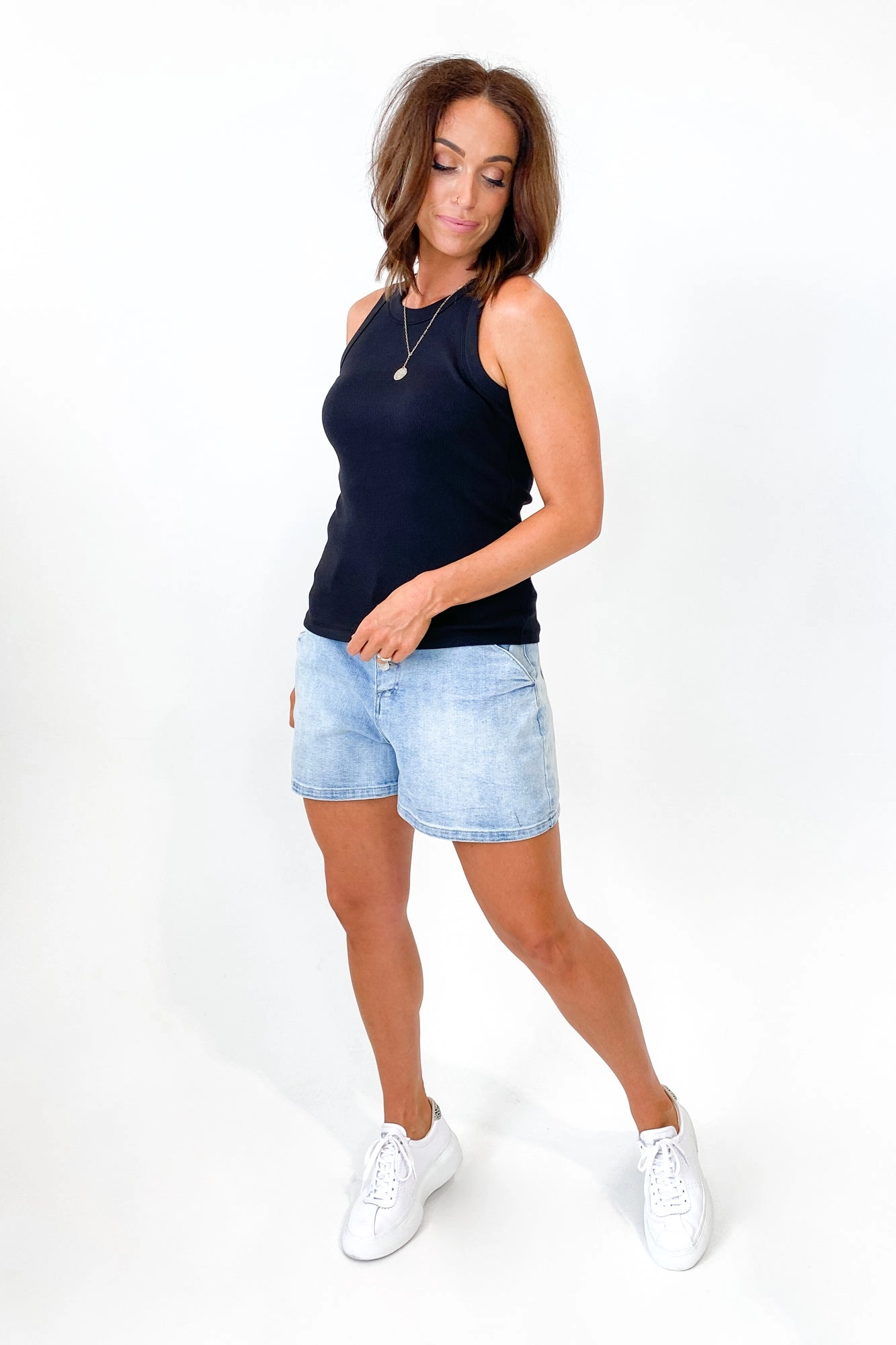 AS Colour Organic Rib Tank Black