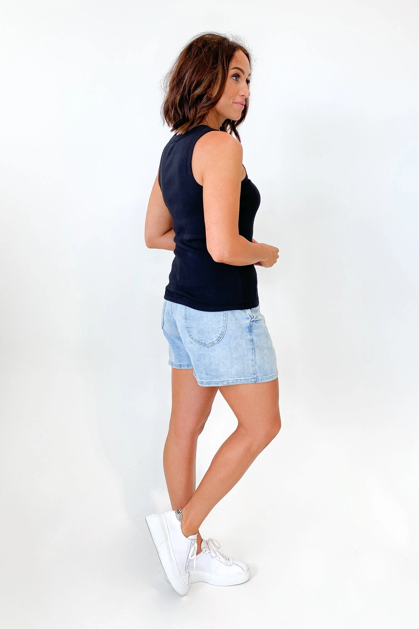 AS Colour Organic Rib Tank Black