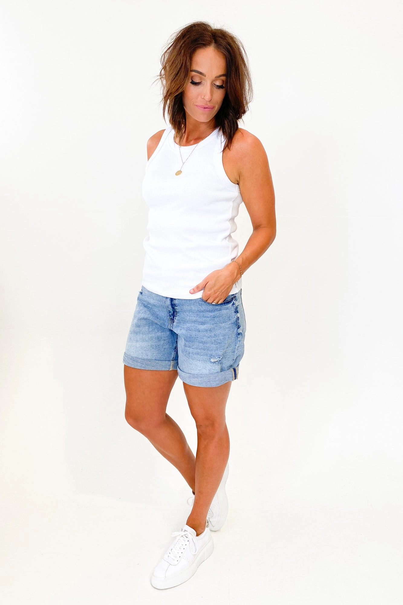 AS Colour Organic Rib Tank White