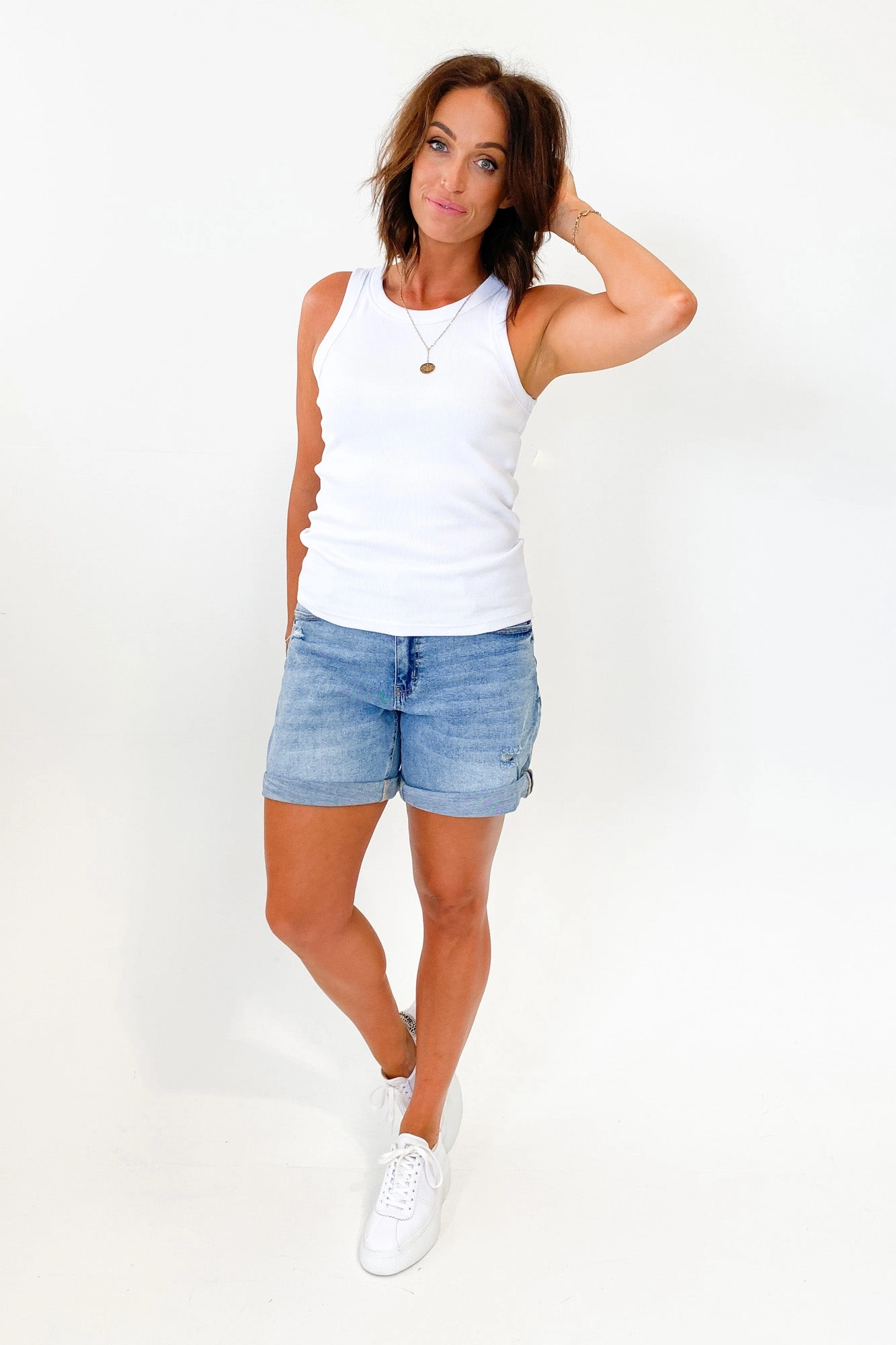 AS Colour Organic Rib Tank White