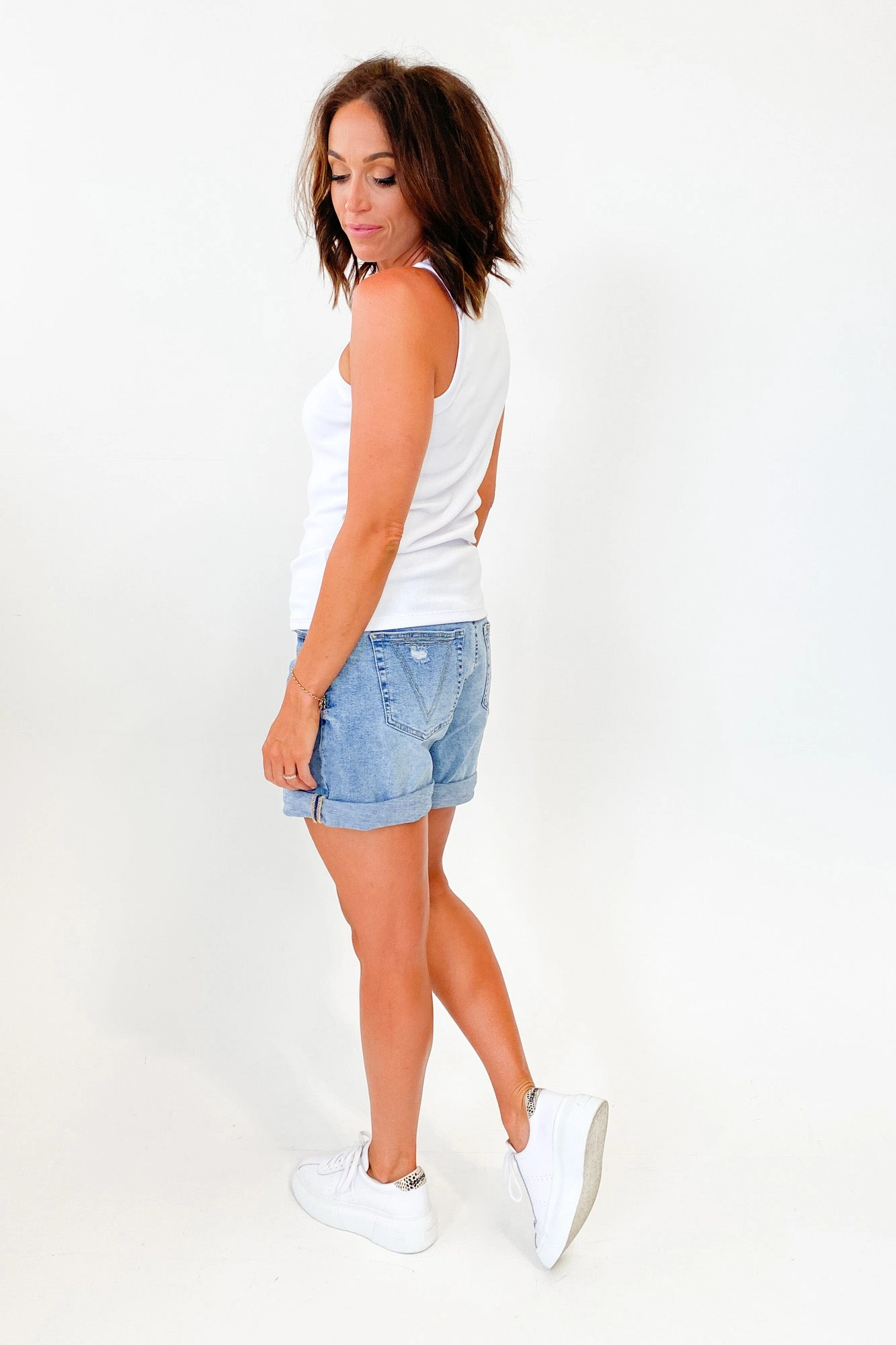 AS Colour Organic Rib Tank White