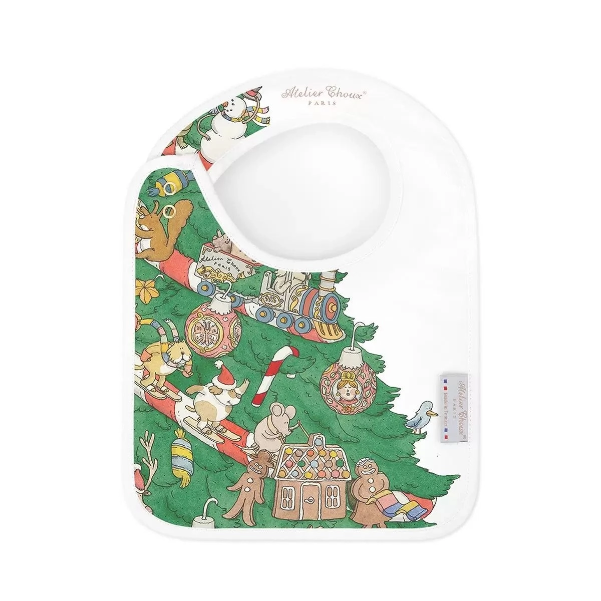 Atelier Choux Satin Bib Christmas