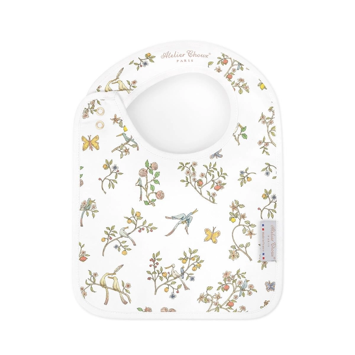 Atelier Choux Satin Bib in Bloom Pink