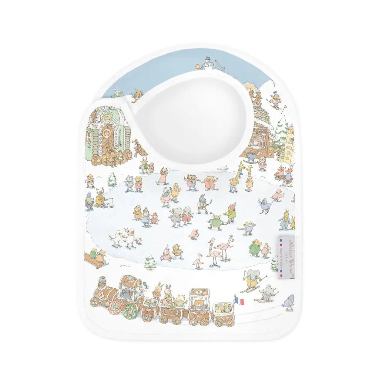 Atelier Choux Satin Bib Winter Wonderland