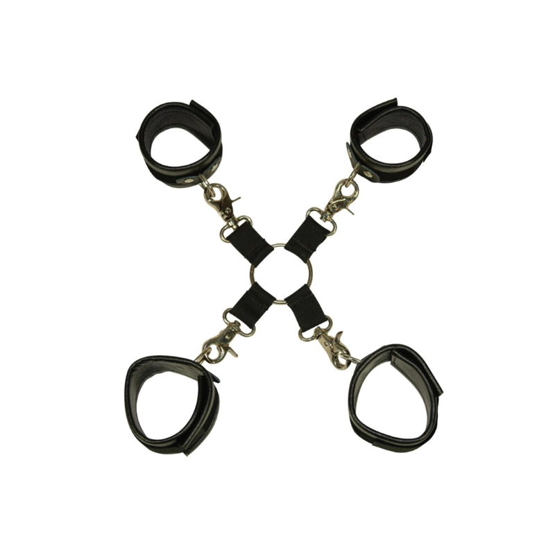 Bad Kitty Deluxe Soft Cuff Hogtie Bondage Set