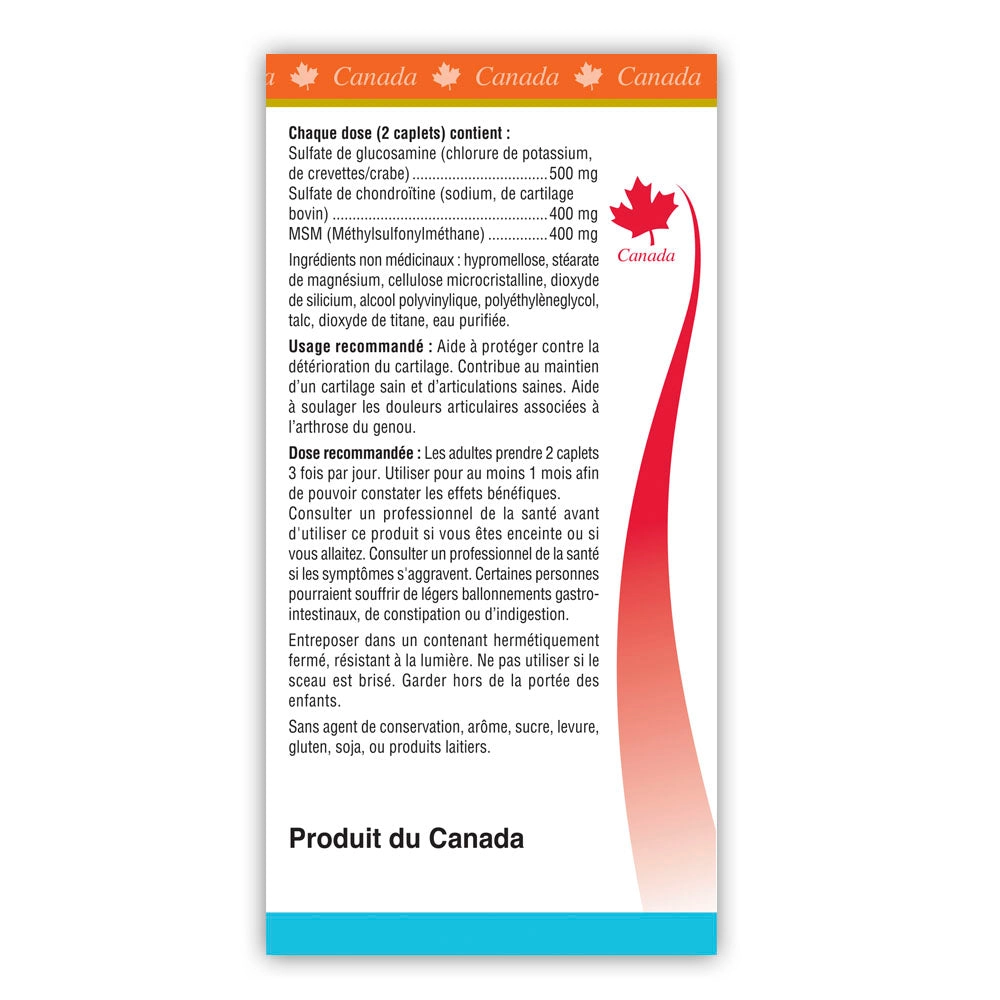 BILL Natural Sources® Glucosamine   Chondroitin   MSM Tablets