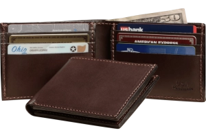 Brown Premium Leather 6 Card Slot Bifold Wallet
