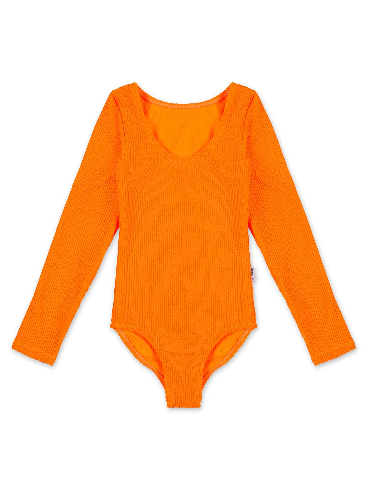 Crinkle Long Sleeve One Piece Swimsuit