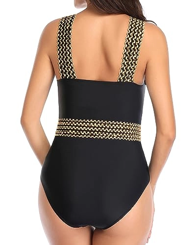 Crisscross Halter Tummy Control One Piece Swimsuit