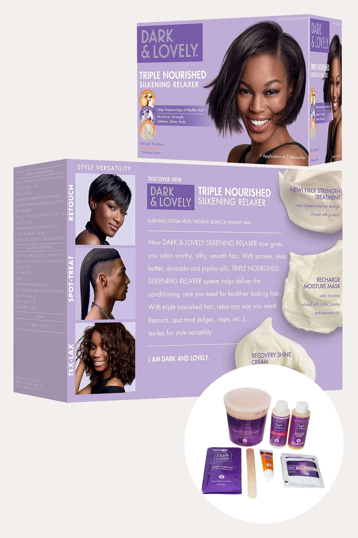 DARK AND LOVELY HEALTHY-GLOSS 5 SHEA MOISTURE NO LYE RELAXER