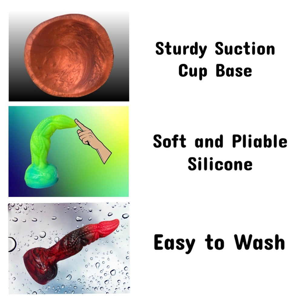 Dragon Beast Silicone Dildo with Suction Cup