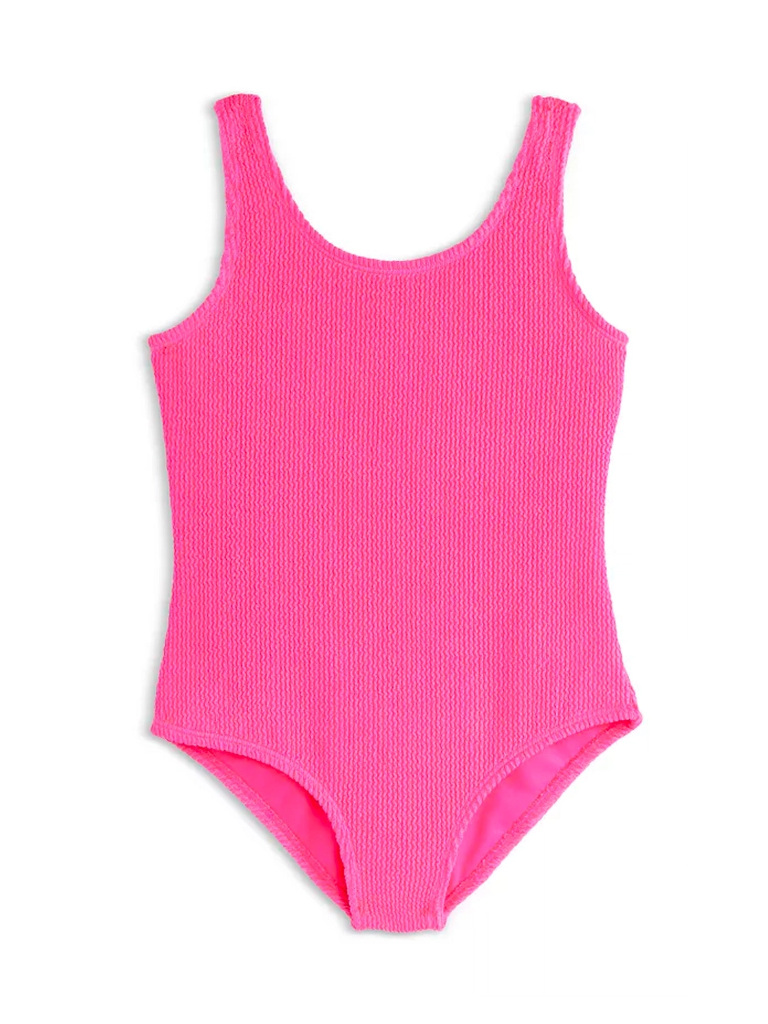 Ester Crinkle One Piece Swimsuit - Fuchsia