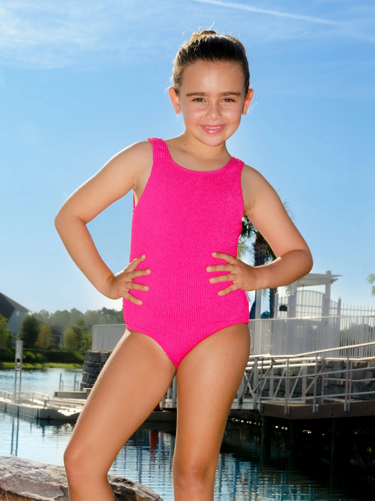 Ester Crinkle One Piece Swimsuit