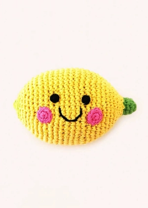 Friendly Plush Lemon Rattle
