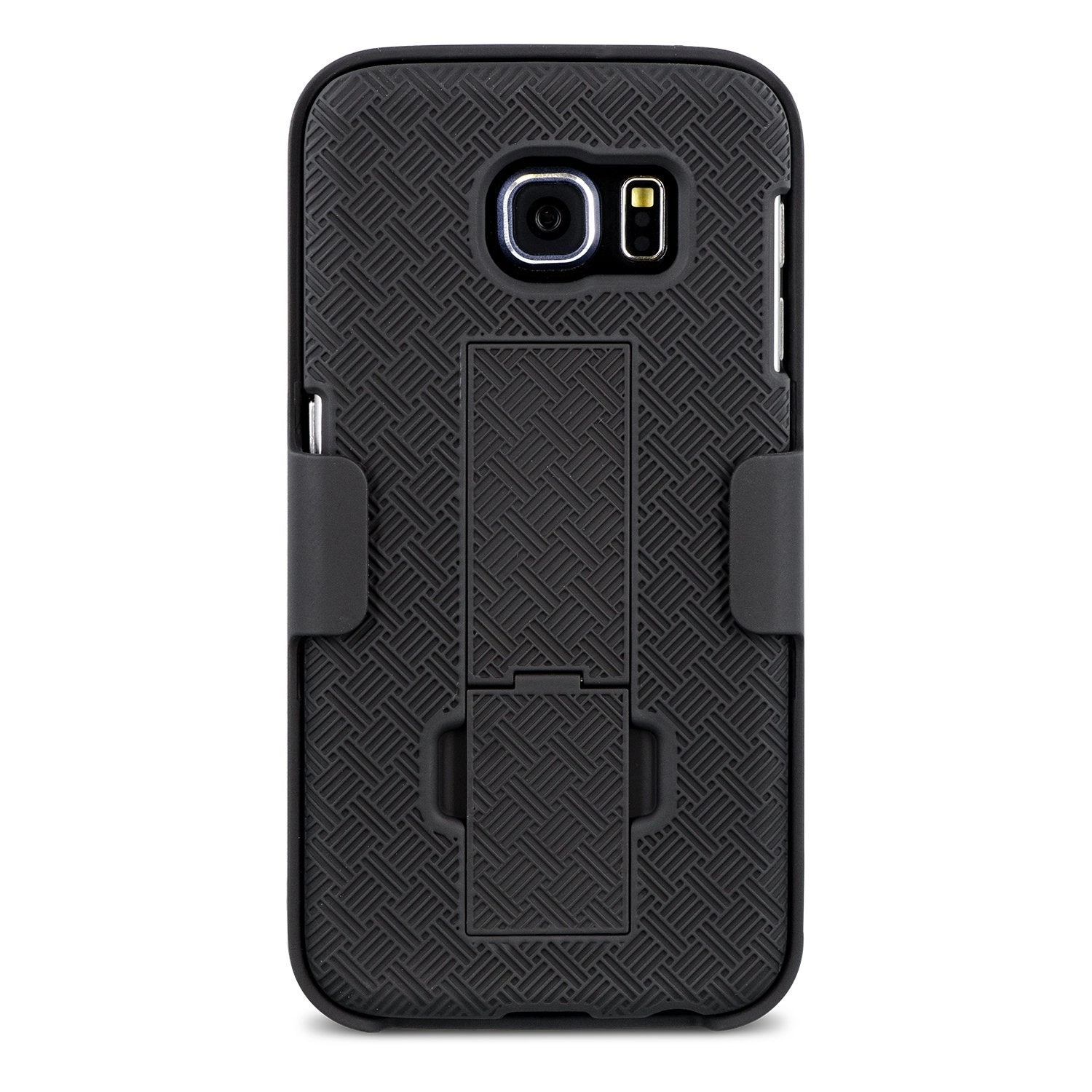 Galaxy S6 Case, Aduro Shell & Holster COMBO Case Super Slim Shell Case w/ Built-In Kickstand   Swivel Belt Clip Holster for Samsung Galaxy S6