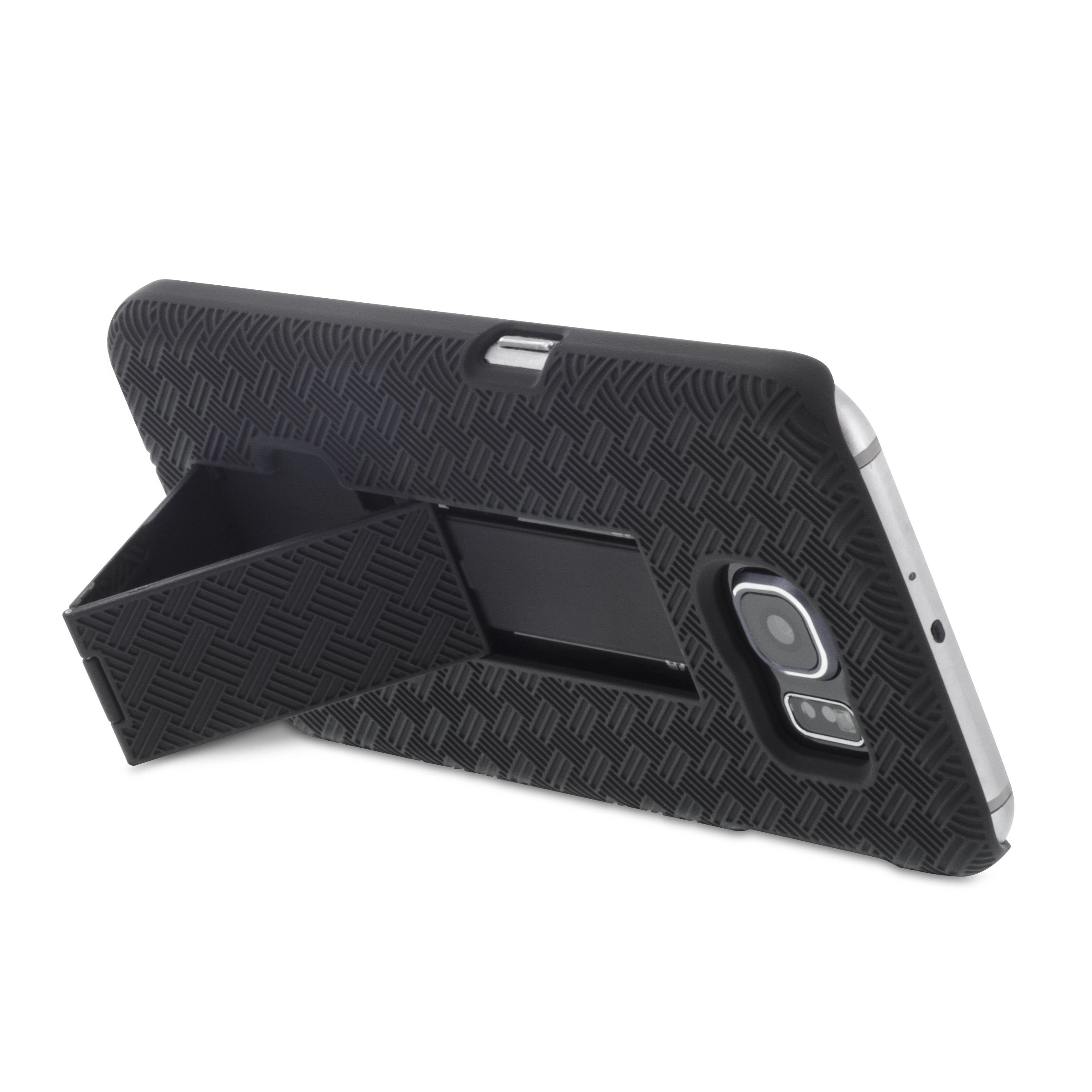 Galaxy S6 Case, Aduro Shell & Holster COMBO Case Super Slim Shell Case w/ Built-In Kickstand   Swivel Belt Clip Holster for Samsung Galaxy S6