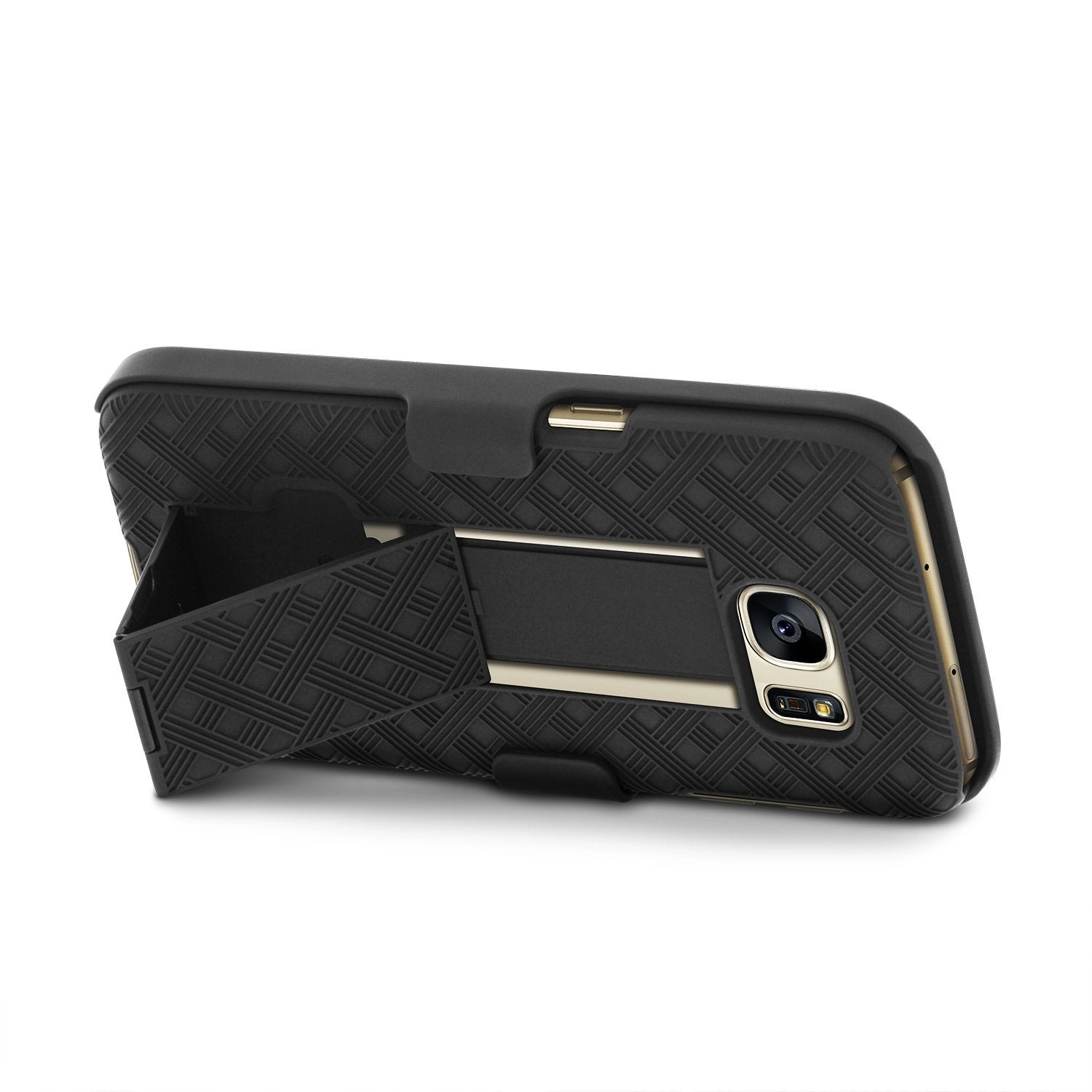 Galaxy S7 Case, Aduro Shell & Holster COMBO Case Super Slim Shell Case w/ Built-In Kickstand   Swivel Belt Clip Holster for Samsung Galaxy S7
