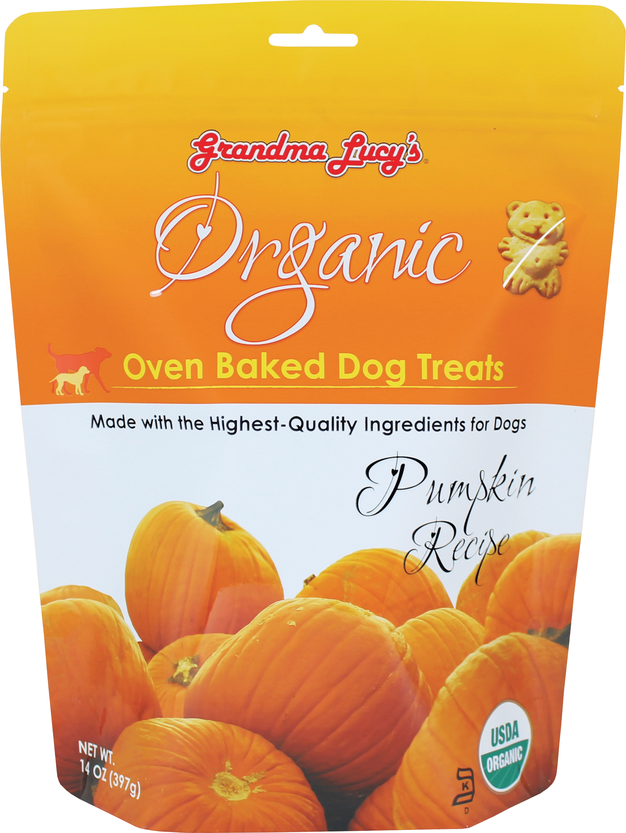 Grandma Lucy's Organic Oven Baked Pumpkin Flavor Dog Treats