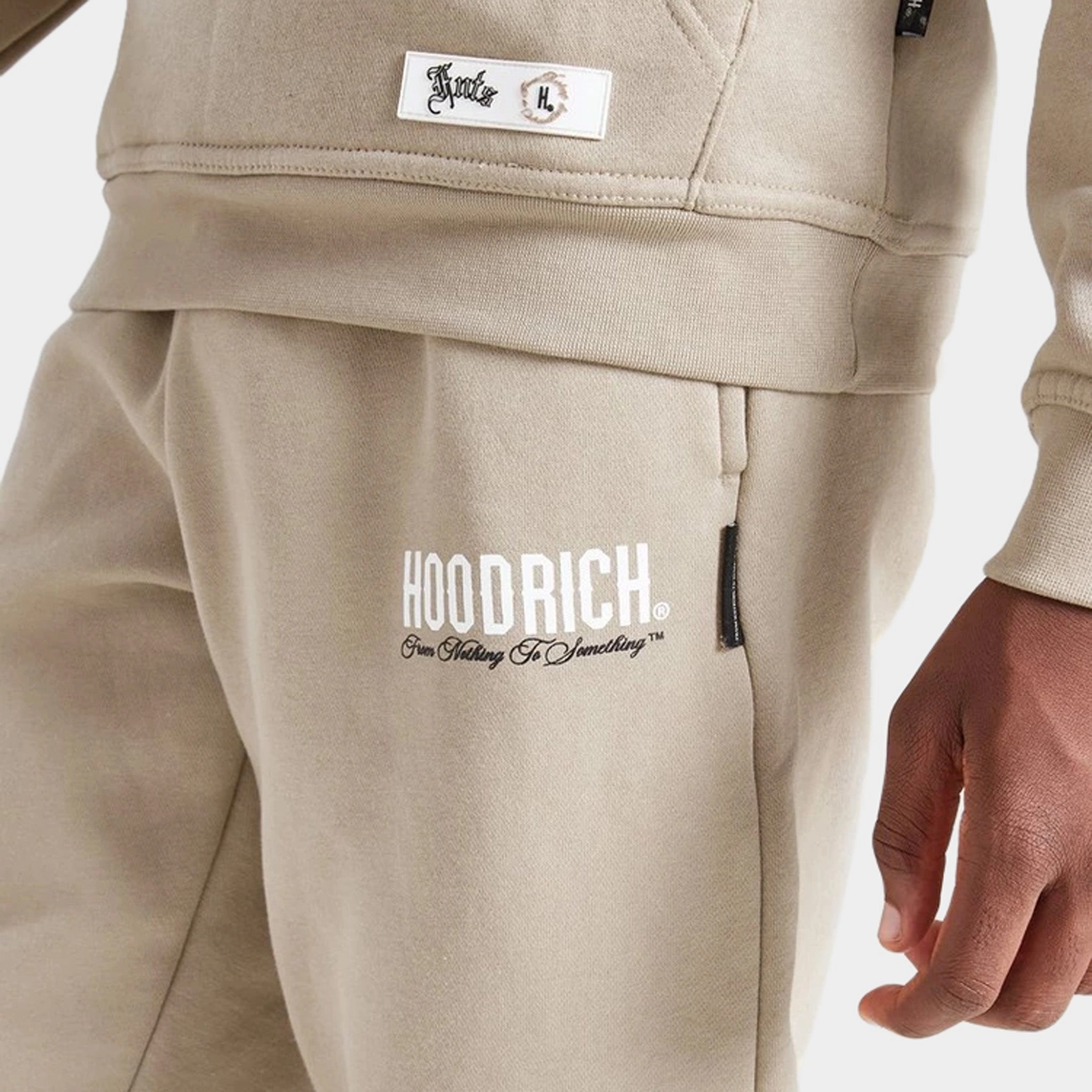 Hoodrich Junior Boys Eterno Joggers Oxford Tan / White - Black