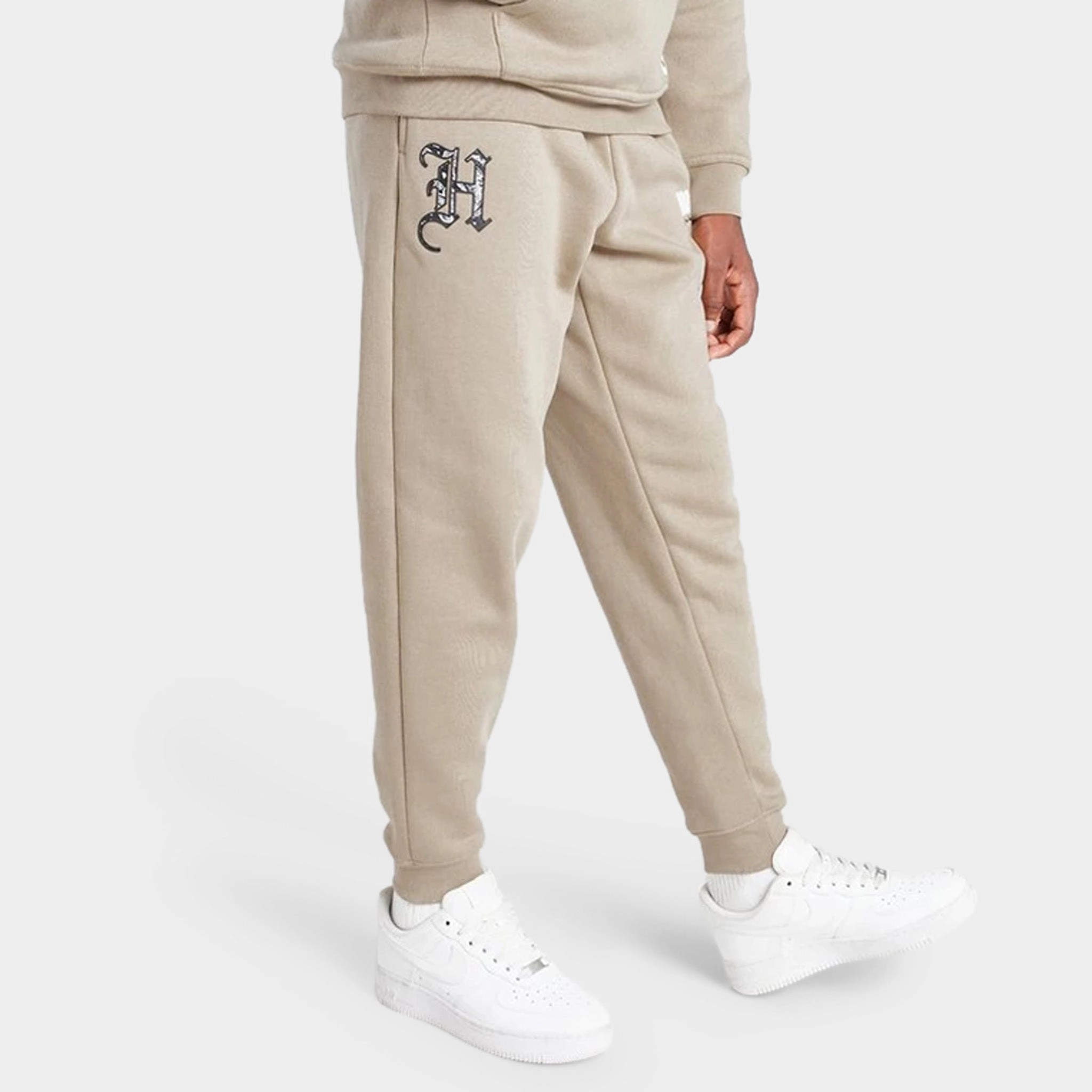 Hoodrich Junior Boys Eterno Joggers Oxford Tan / White - Black
