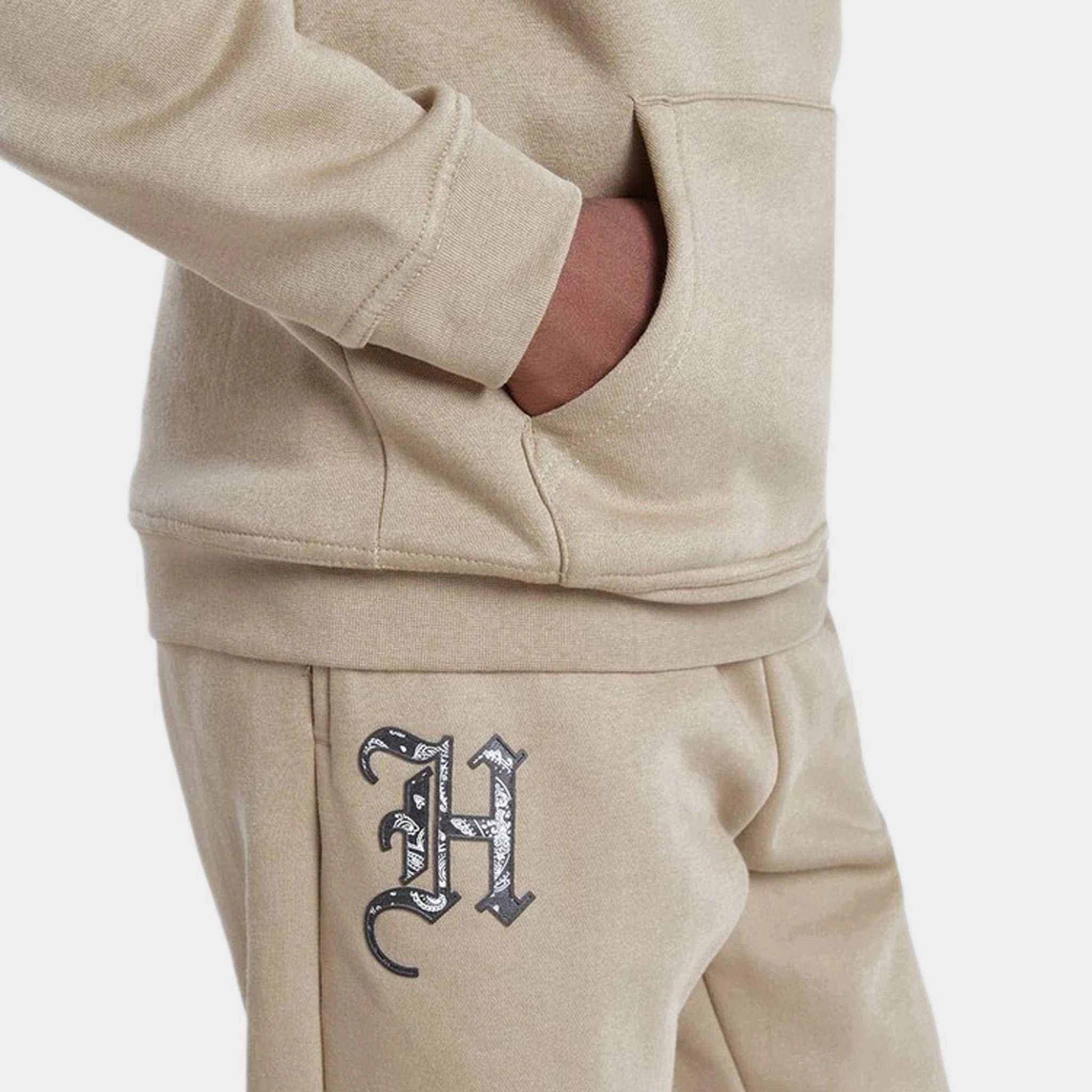 Hoodrich Junior Boys Eterno Joggers Oxford Tan / White - Black