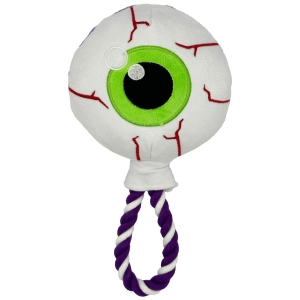 Huxley & Kent Eyeball Safety Pop White Dog Toys