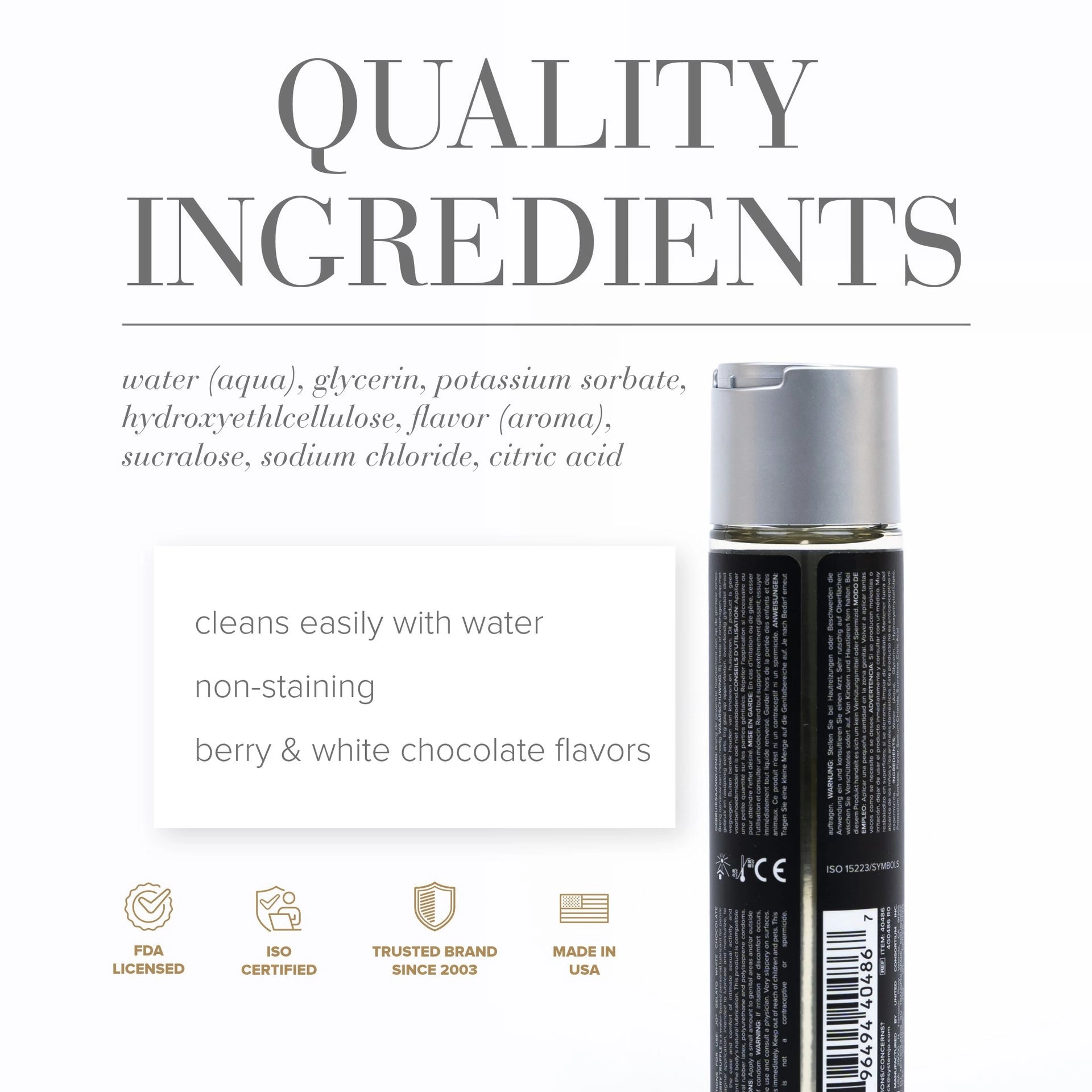 JO Gelato White Chocolate Raspberry Truffle Lube - 1 oz