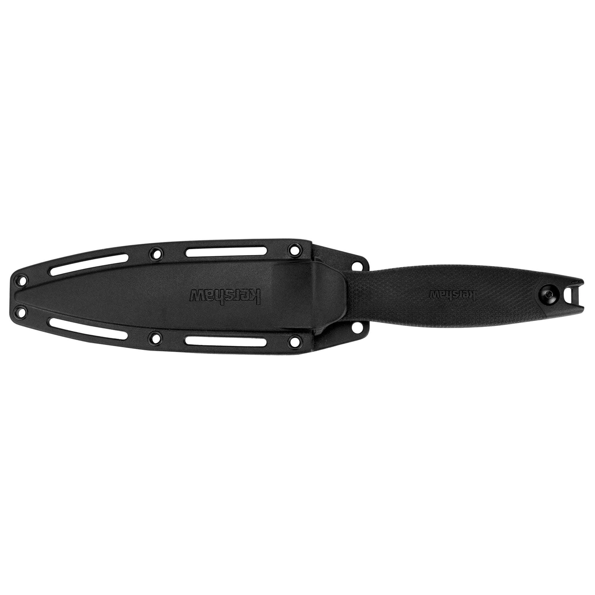 Kershaw Boot Knife - Secret Agent Spear Point Plain Edge Fixed Blade | KW4007