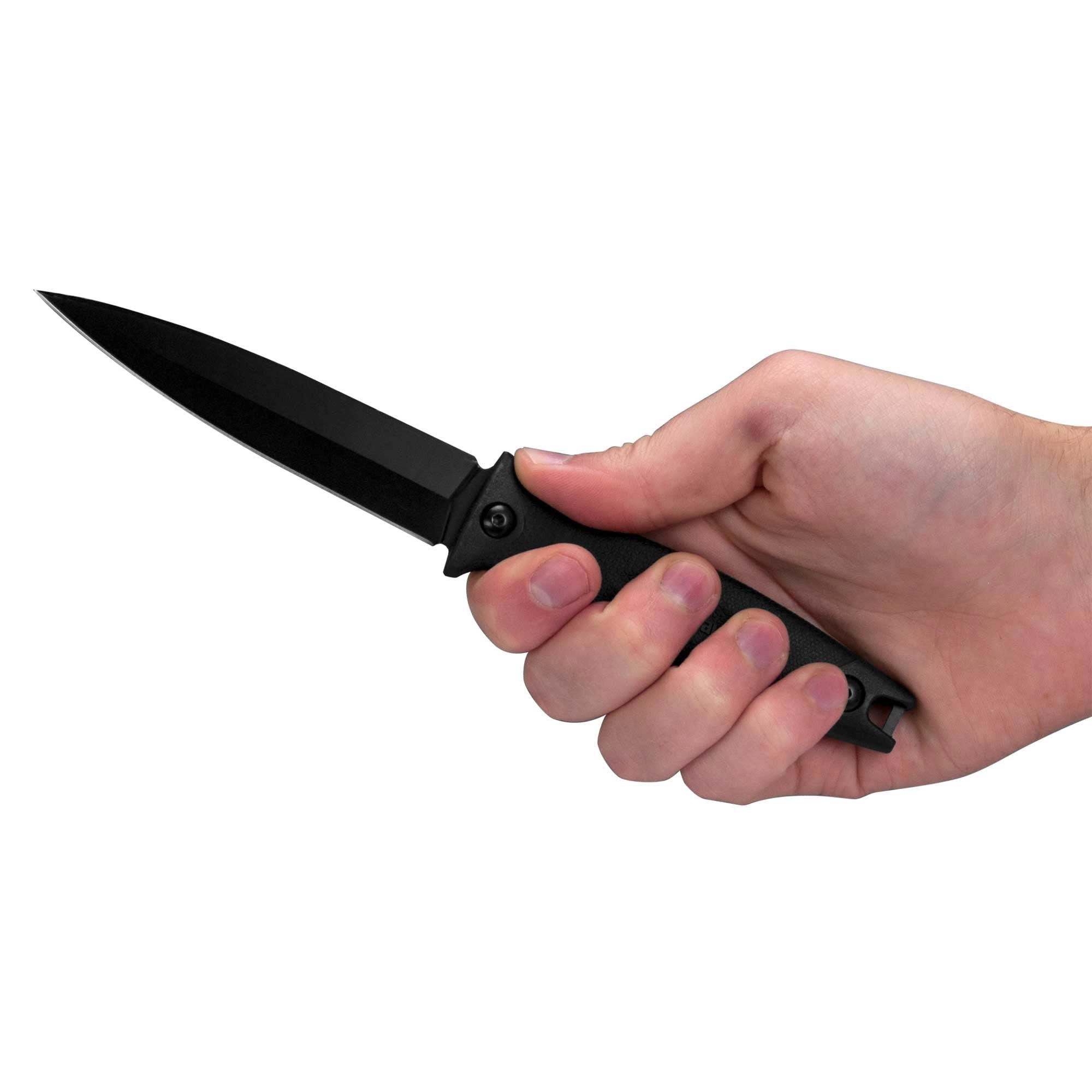 Kershaw Boot Knife - Secret Agent Spear Point Plain Edge Fixed Blade | KW4007