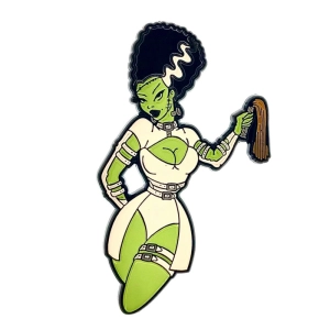 Kinky Bride of Frankenstein Enamel Pin