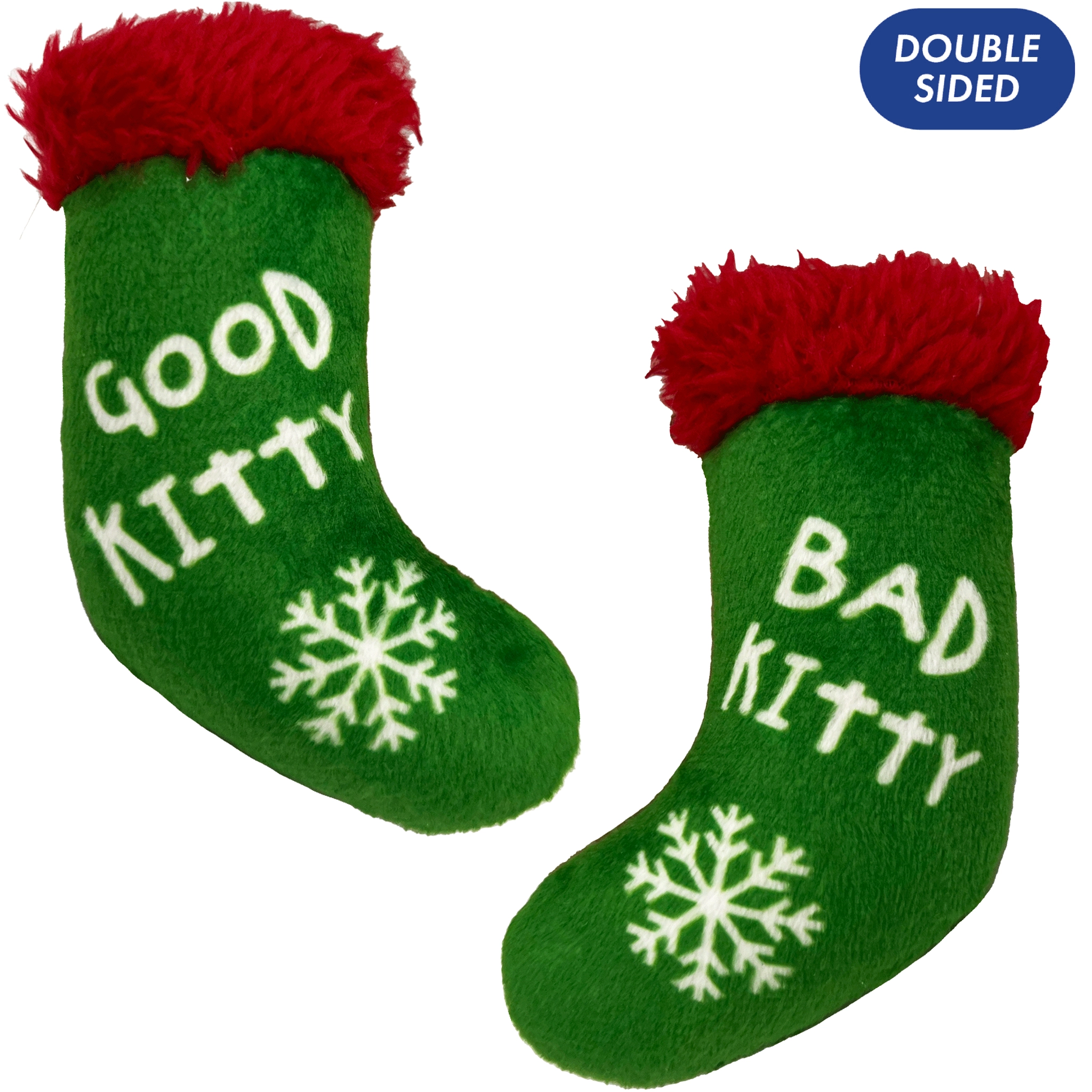 Kittybelles Good Kitty Bad Kitty Stocking Green Cat Toys
