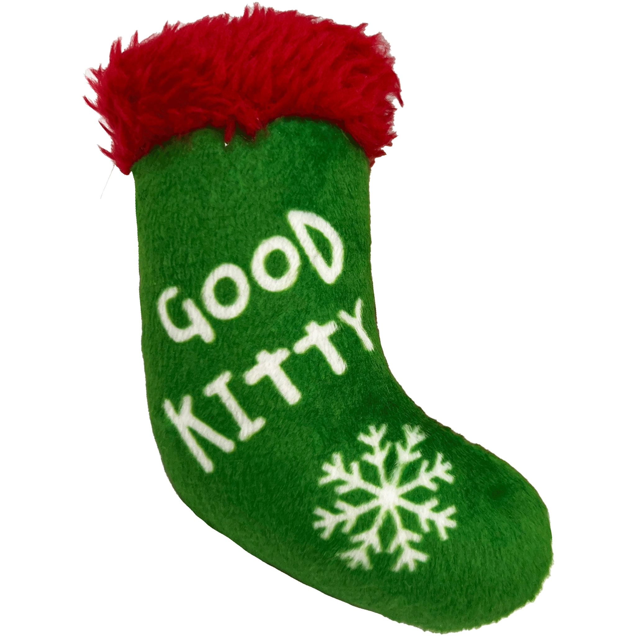 Kittybelles Good Kitty Bad Kitty Stocking Green Cat Toys