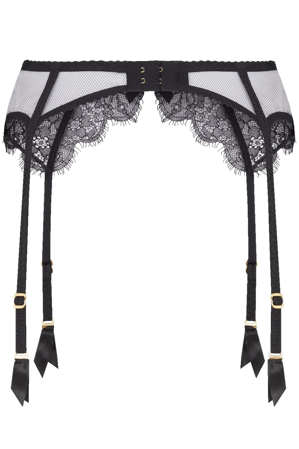 Lorna Lace Suspender Belt Black