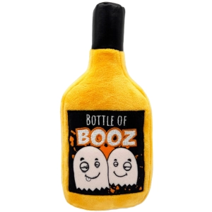 Lulubelles Bottle of Booz Orange Dog Toys