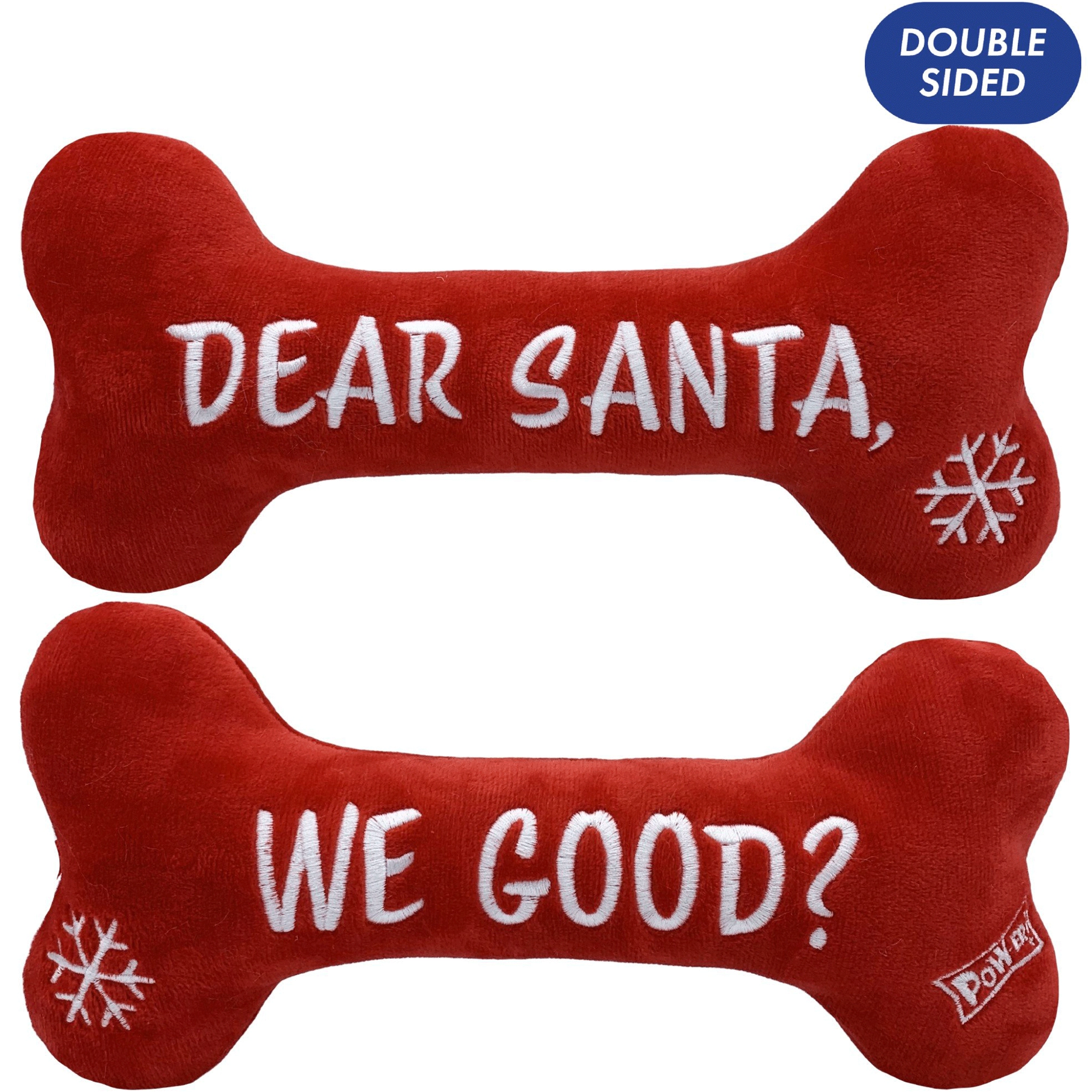 Lulubelles Dear Santa We Good? Bone - Dog Toy