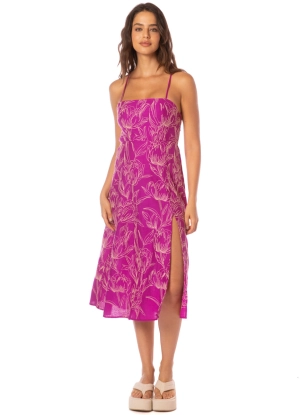 Maaji Violet Foliage Remi Midi Dress