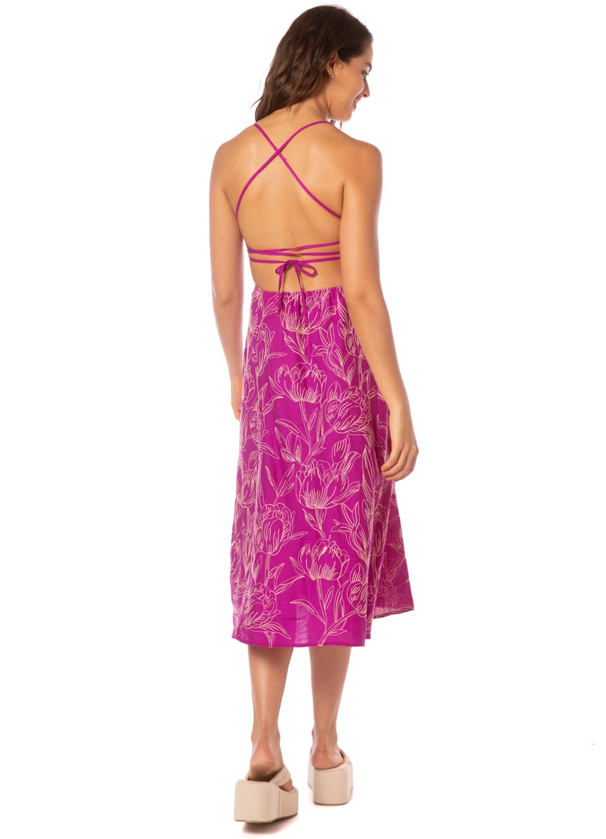 Maaji Violet Foliage Remi Midi Dress