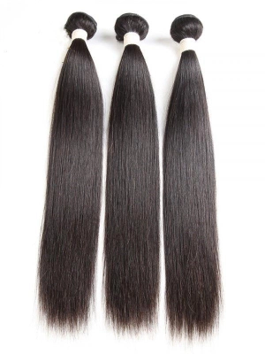 Natural Color Brazilian Hair Bundles Remy Human Hair Silky Hair Bundles CF484