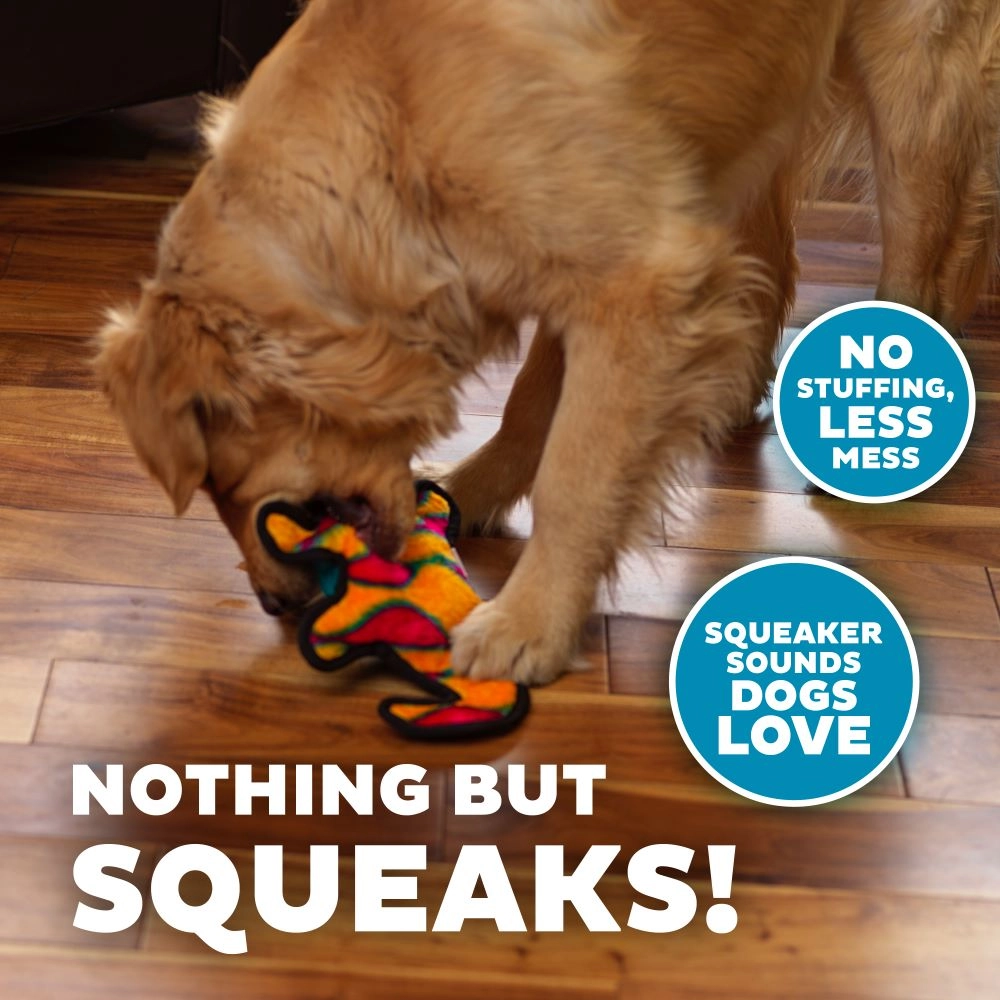 Outward Hound Durablez Gecko Dog Toy Orange Med