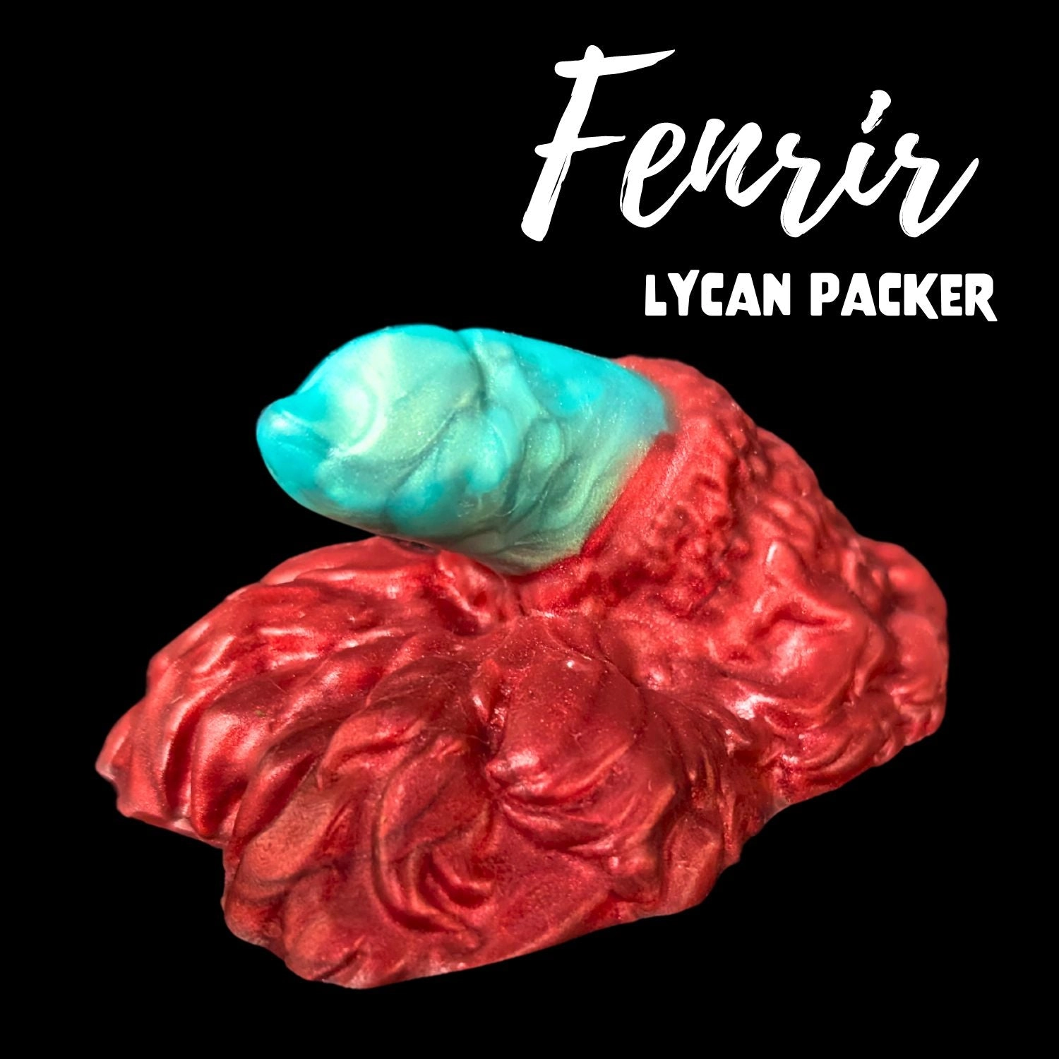 Premade Medium Fenrir, Lycan Packer - Split Kreature Green and Blood Red - Classic Firmness
