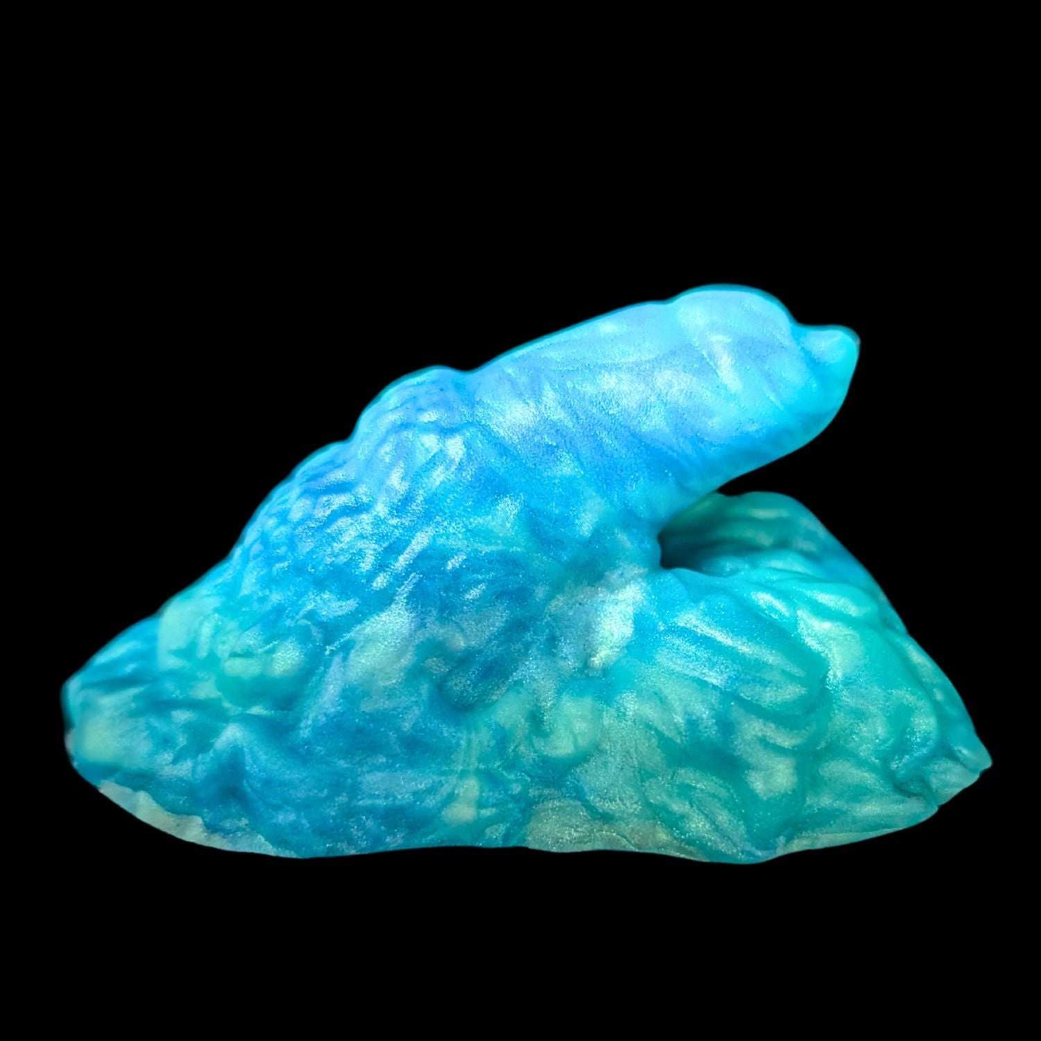 Premade Small Fenrir, Lycan Packer - Blend Ocean Blue and Kreature Green - Classic Firmness
