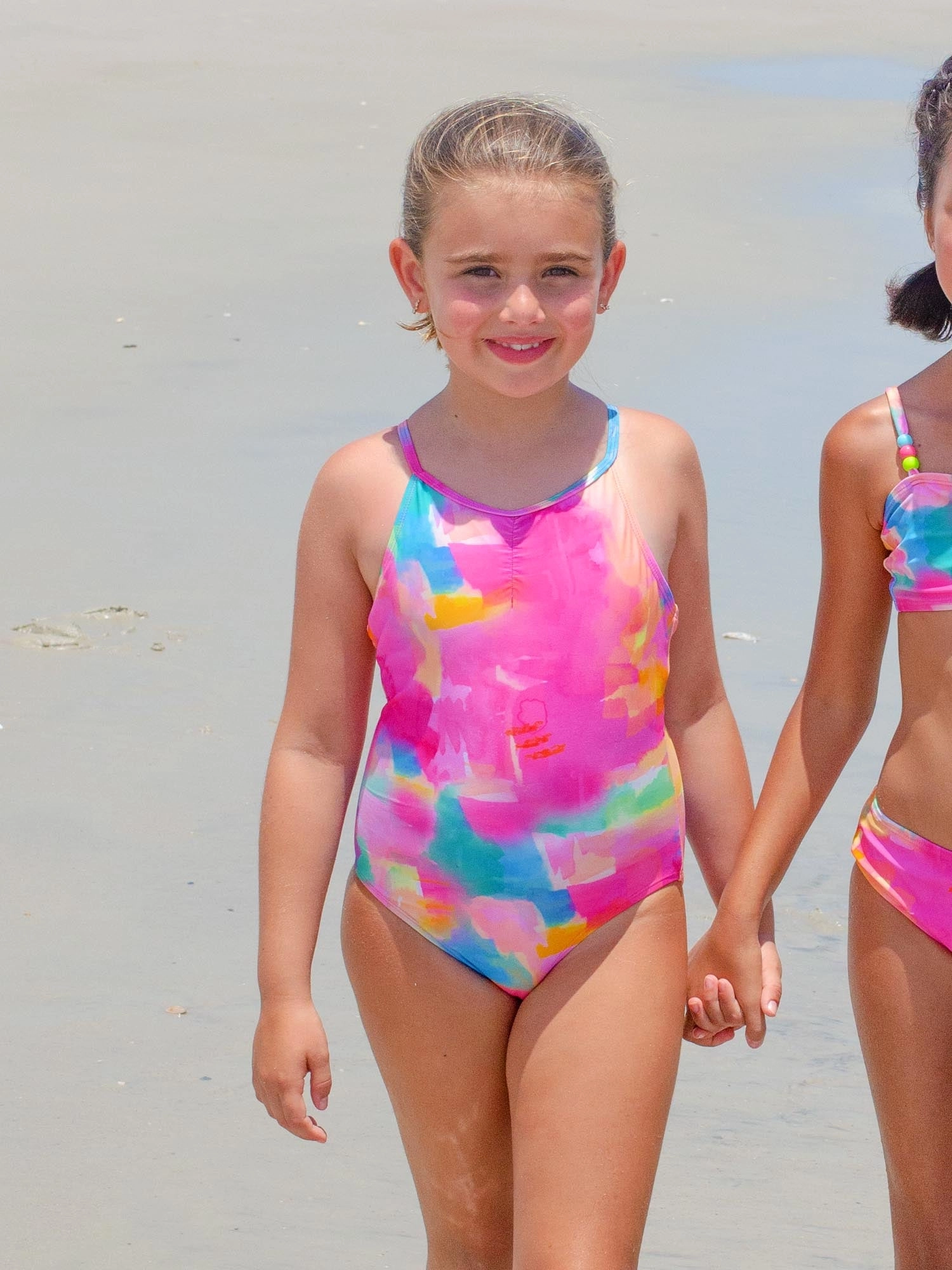Printed One Piece Swimsuit