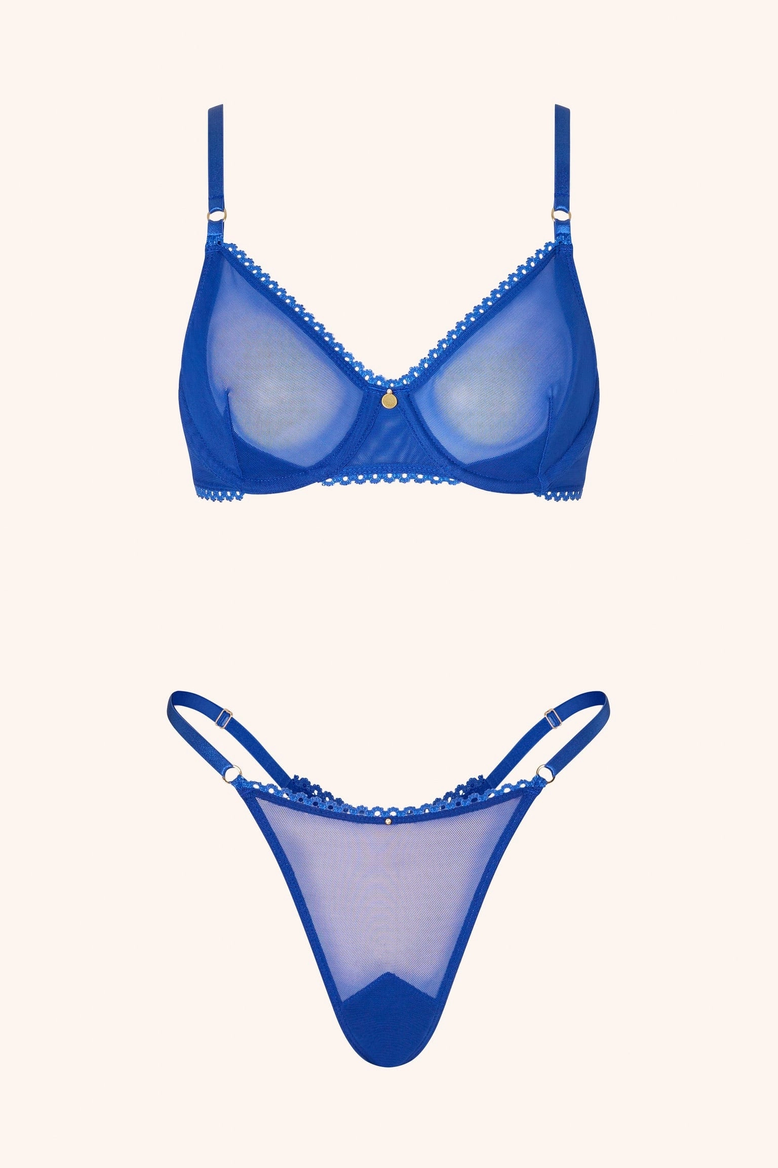 Push Up Bra Royal Blue