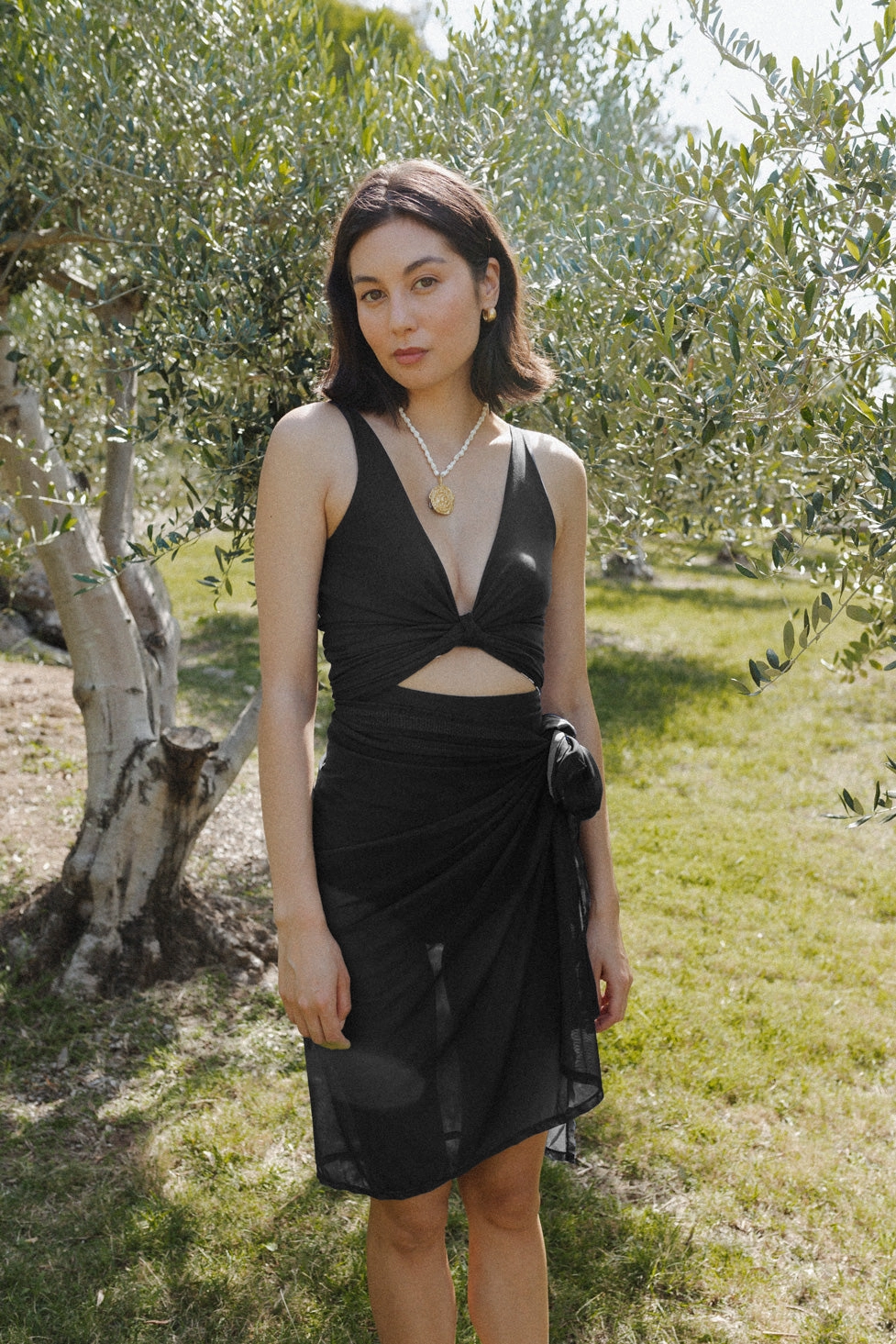 Riviera Mesh Sarong - Black