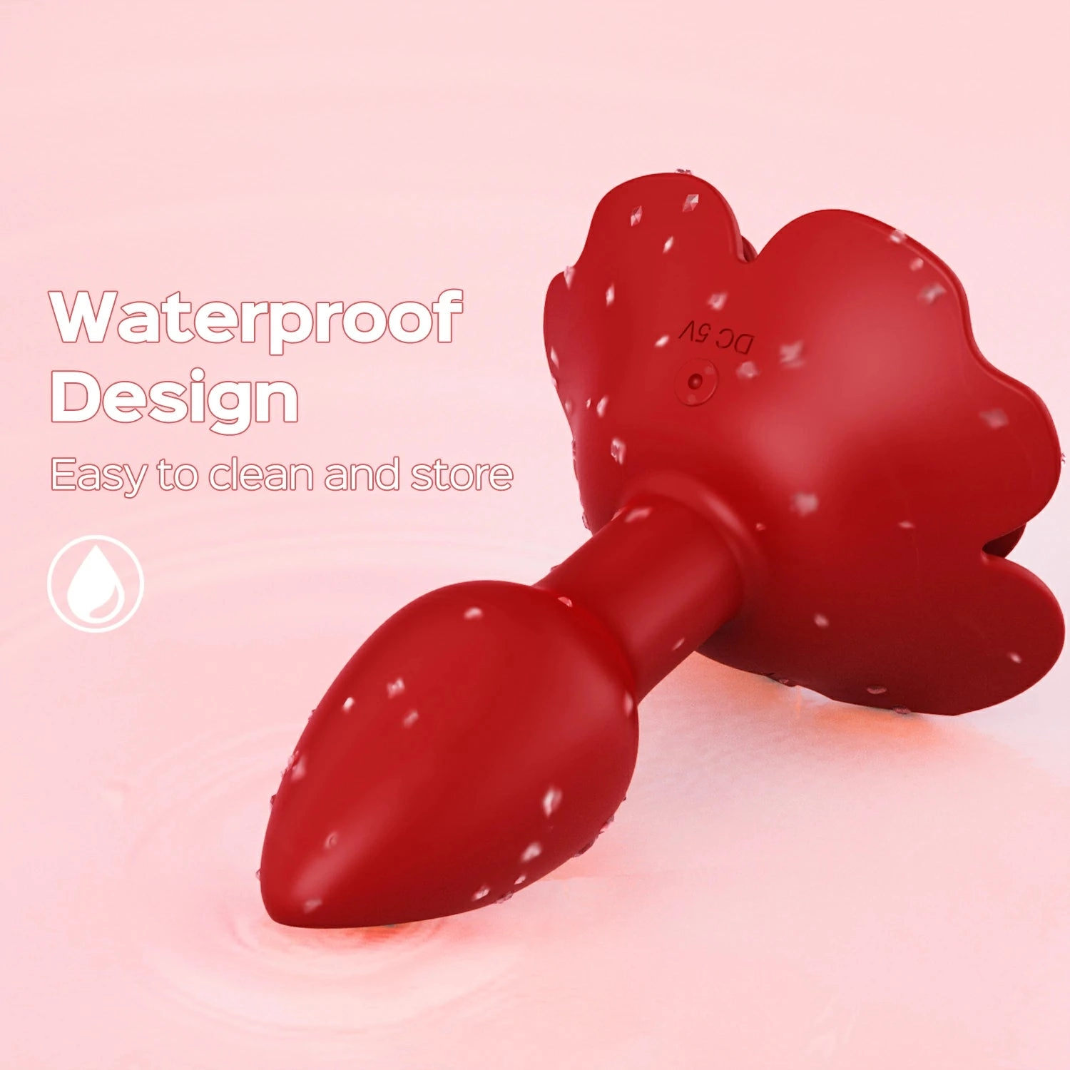 Roslyn - Remote Control Rose Rotating & Vibrating Butt Plug