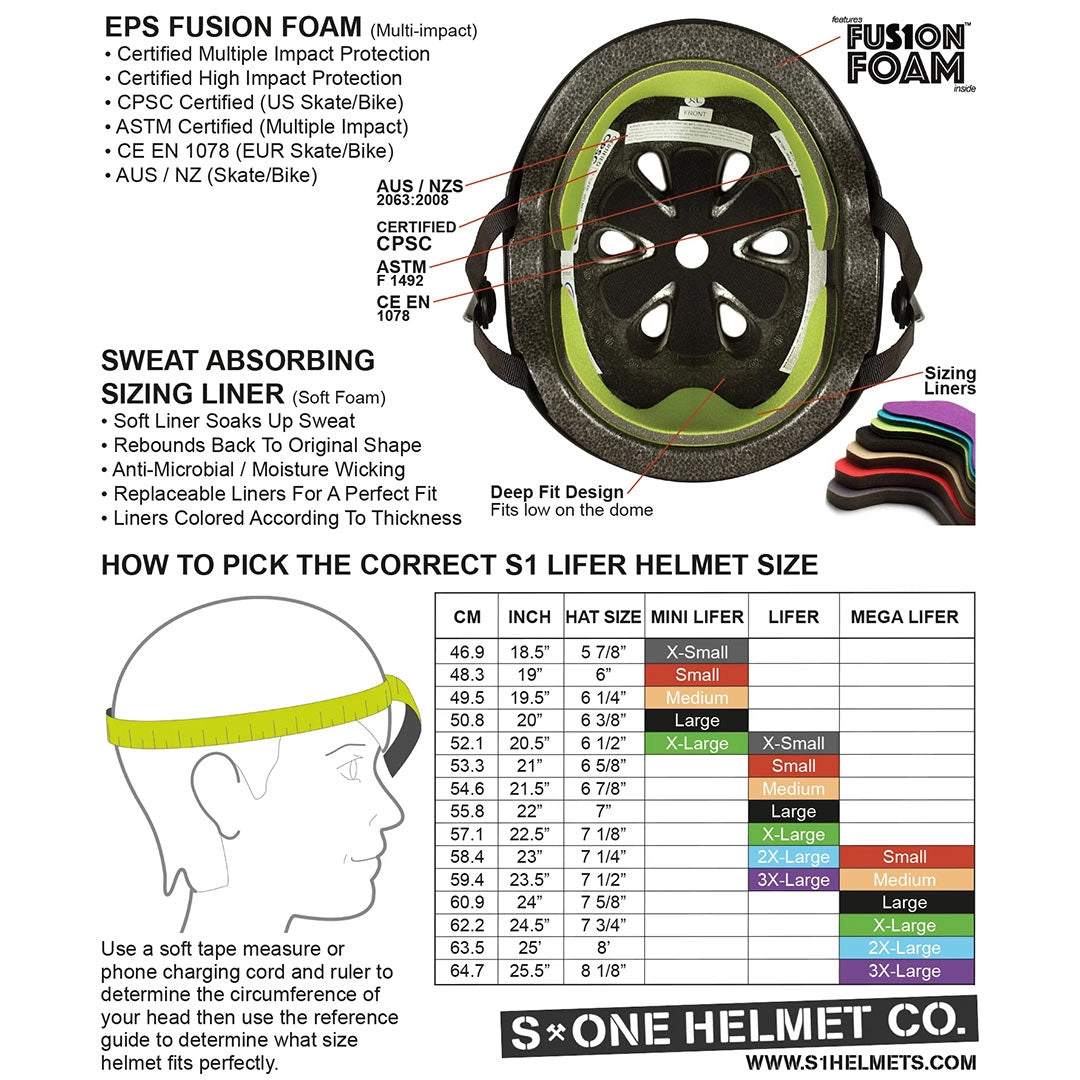 S1 Lifer Helmet - Black Matte